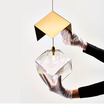 Cubic Luster Cascade Chandelier