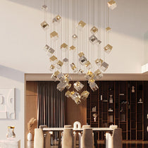 Cubic Luster Cascade Chandelier