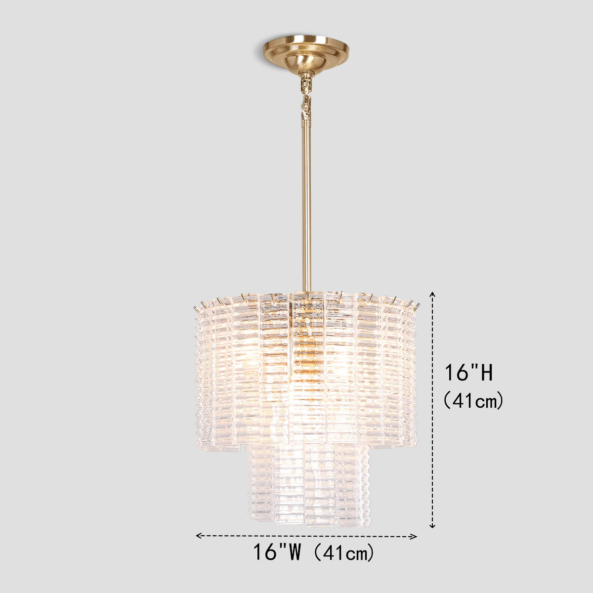Guts Round Glass Tile Chandelier Main image