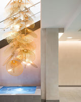 Luxury Cattail Leaf Chandelier - CasaraHouse