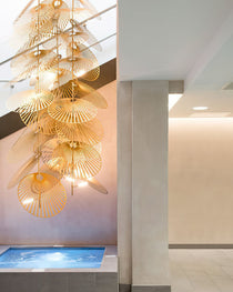 Luxury Cattail Leaf Chandelier - CasaraHouse