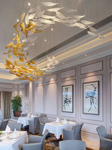 Metallic Artistic Foliage Ceiling Chandelier - CasaraHouse