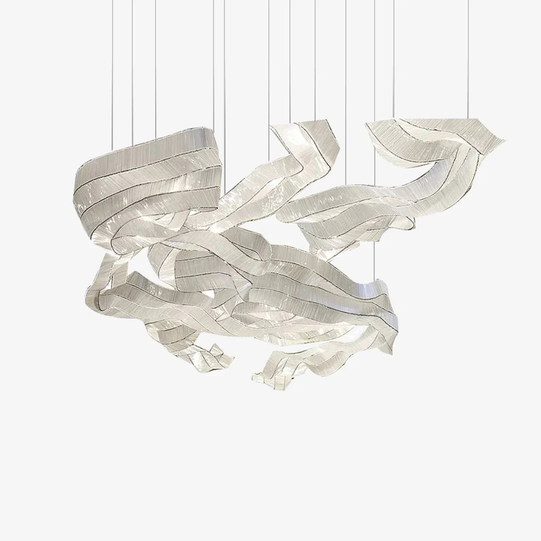 Customized Glass Ribbons Chandelier