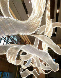 Customized Glass Ribbons Chandelier