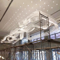 Customized Glass Ribbons Chandelier
