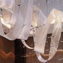 Customized Glass Ribbons Chandelier