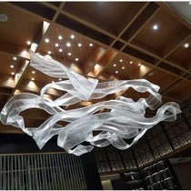 Customized Glass Ribbons Chandelier