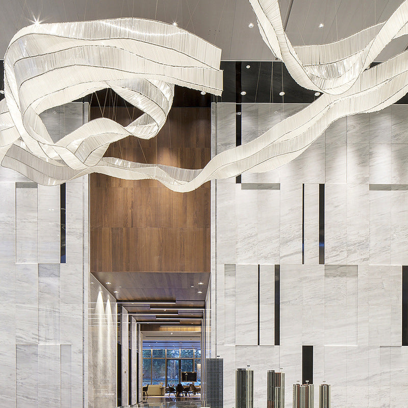 Customized Glass Ribbons Chandelier