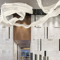Customized Glass Ribbons Chandelier