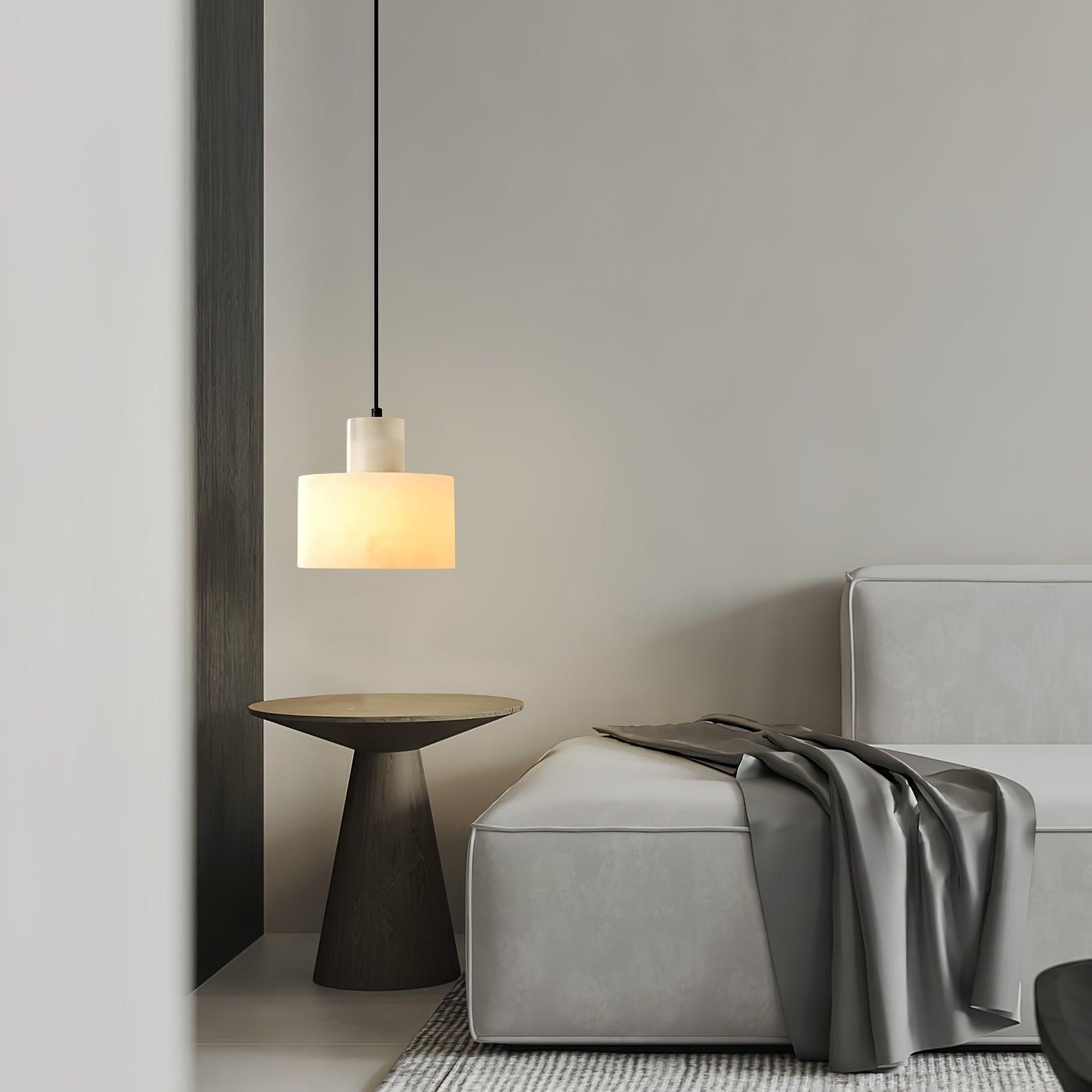 Cylora Alabaster Column Pendant Lamp - CasaraHouse