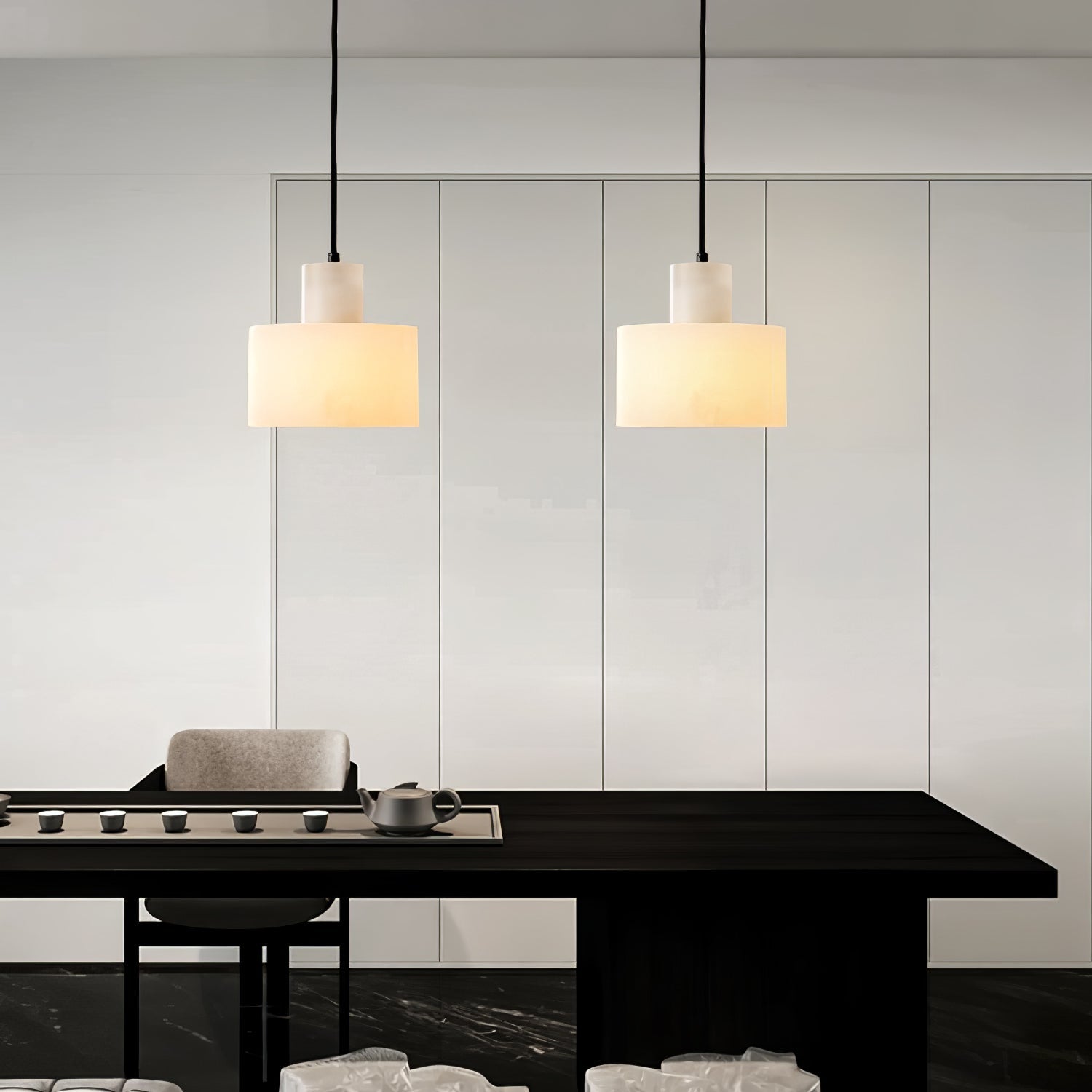Cylora Alabaster Column Pendant Lamp - CasaraHouse