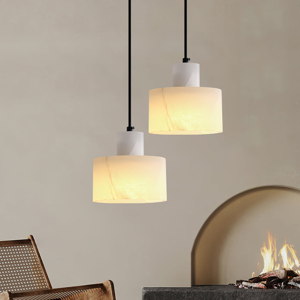Cylora Alabaster Column Pendant Lamp - CasaraHouse