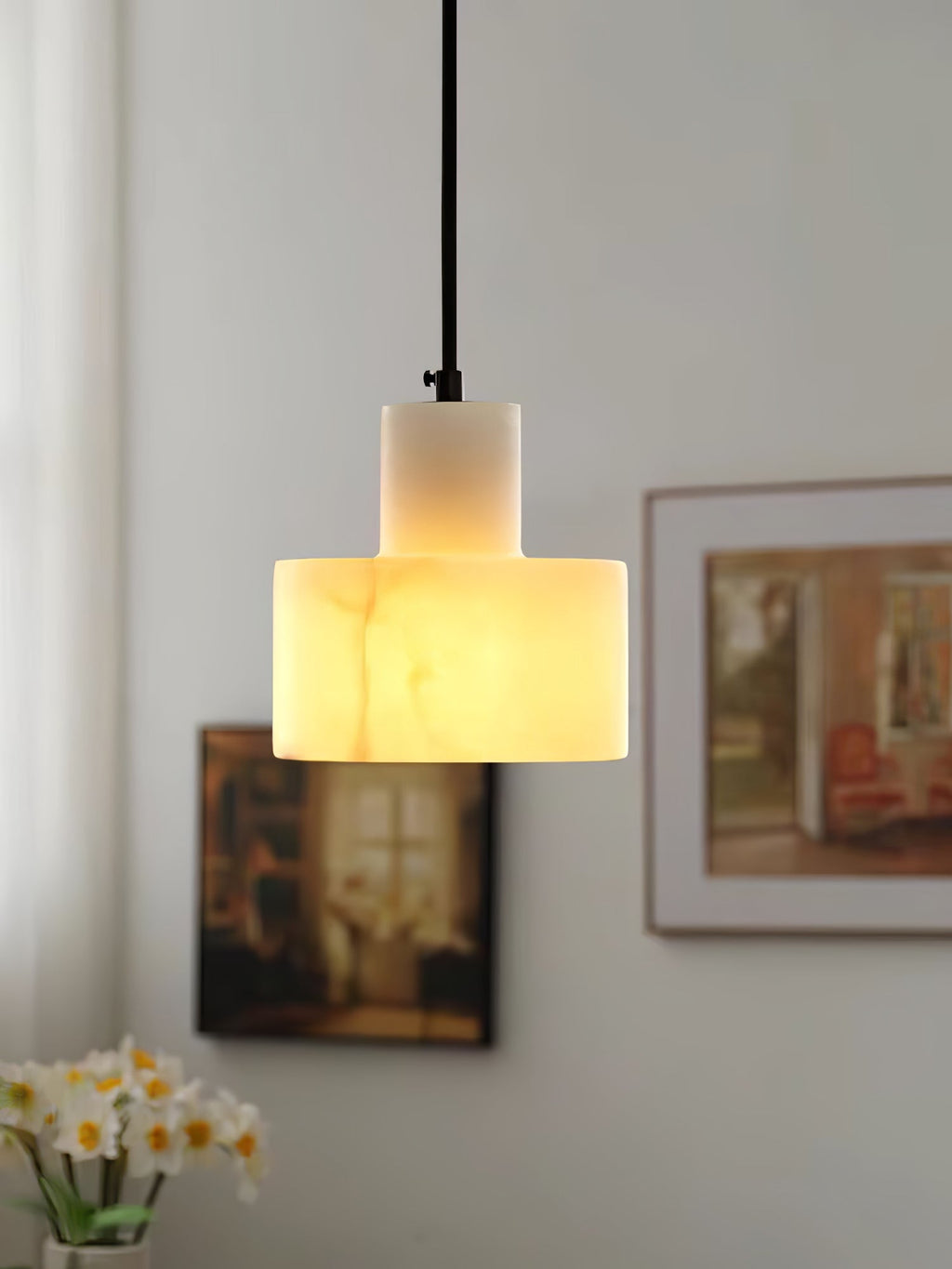 Cylora Alabaster Column Pendant Lamp - CasaraHouse