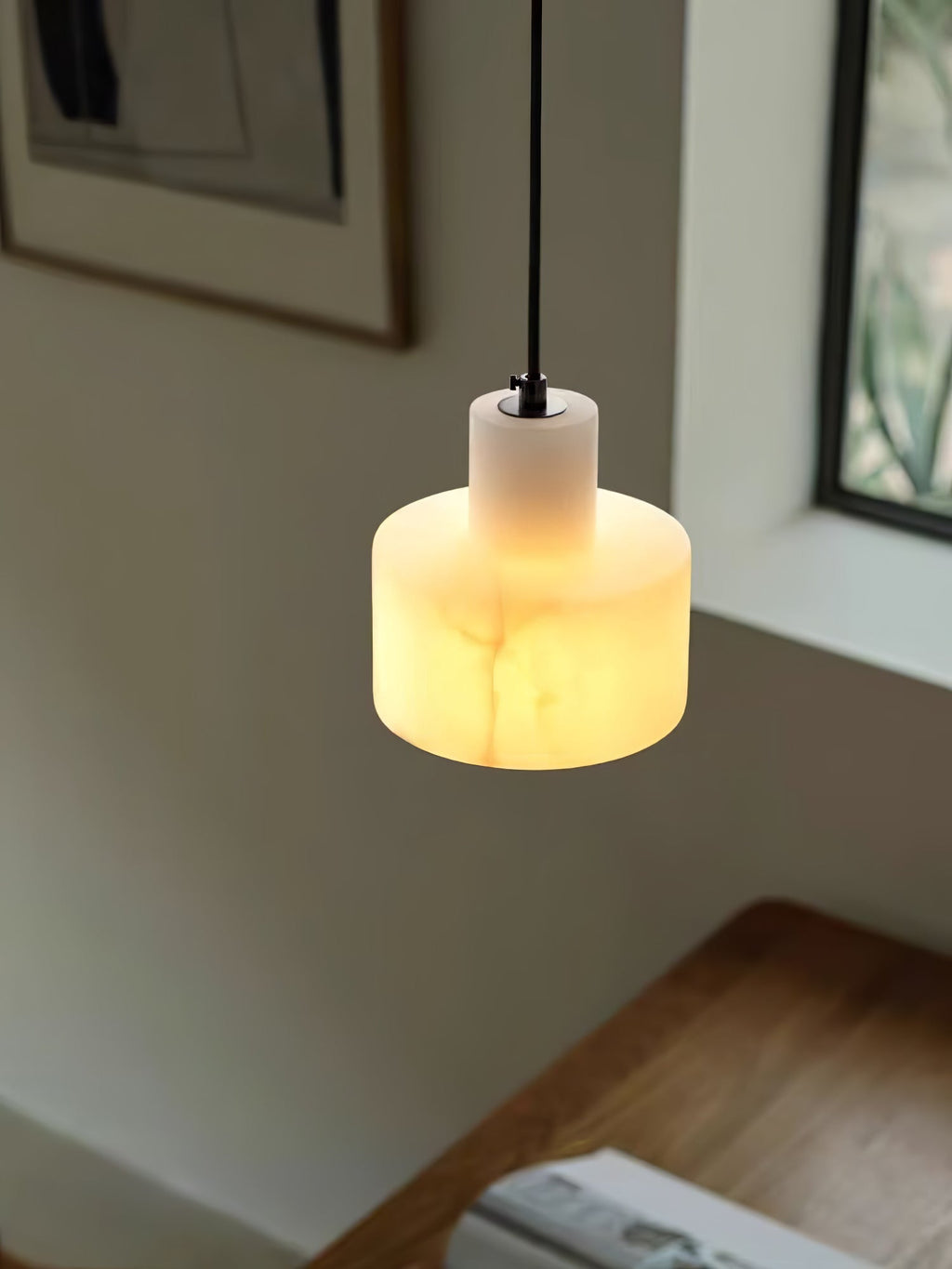 Cylora Alabaster Column Pendant Lamp - CasaraHouse