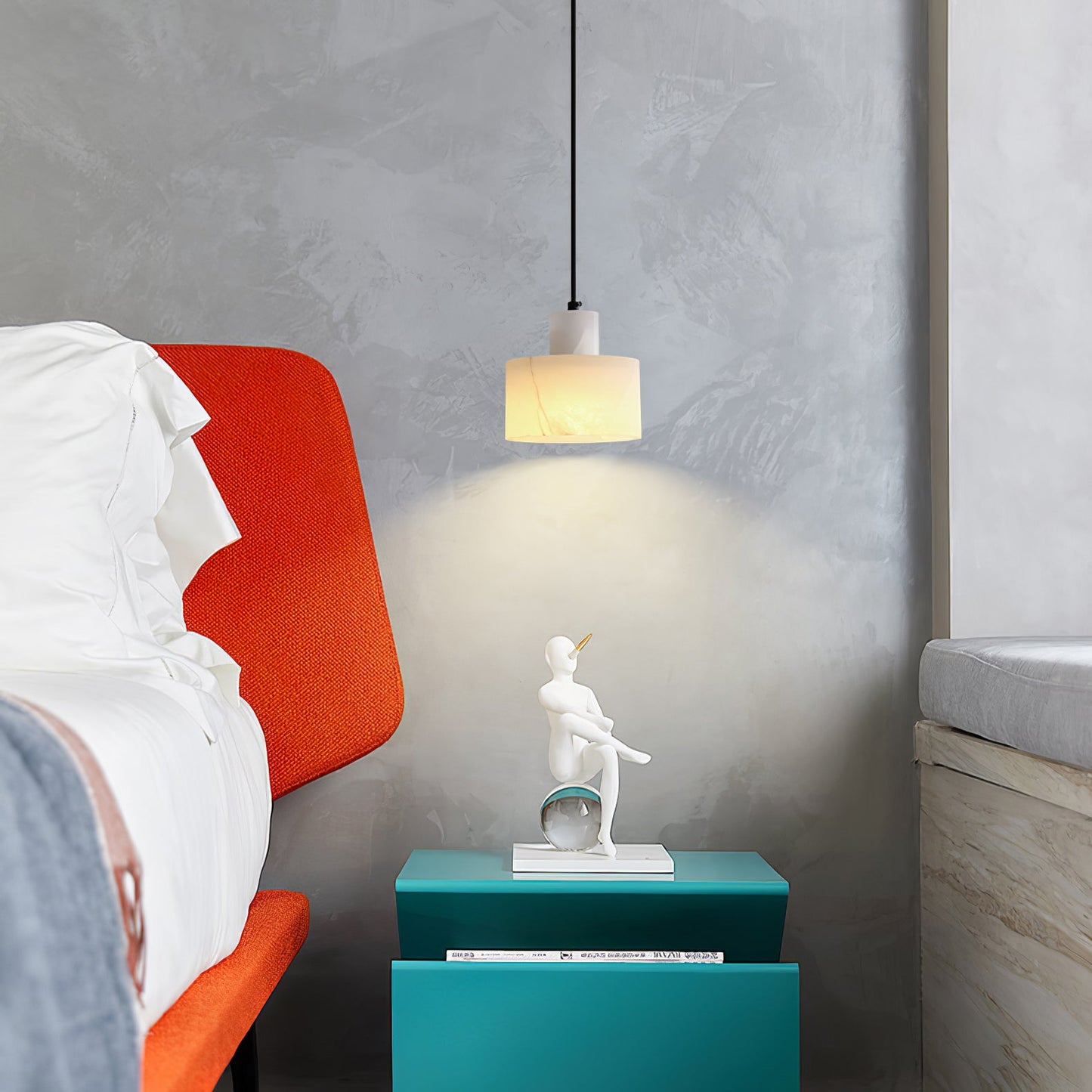 Cylora Alabaster Column Pendant Lamp - CasaraHouse
