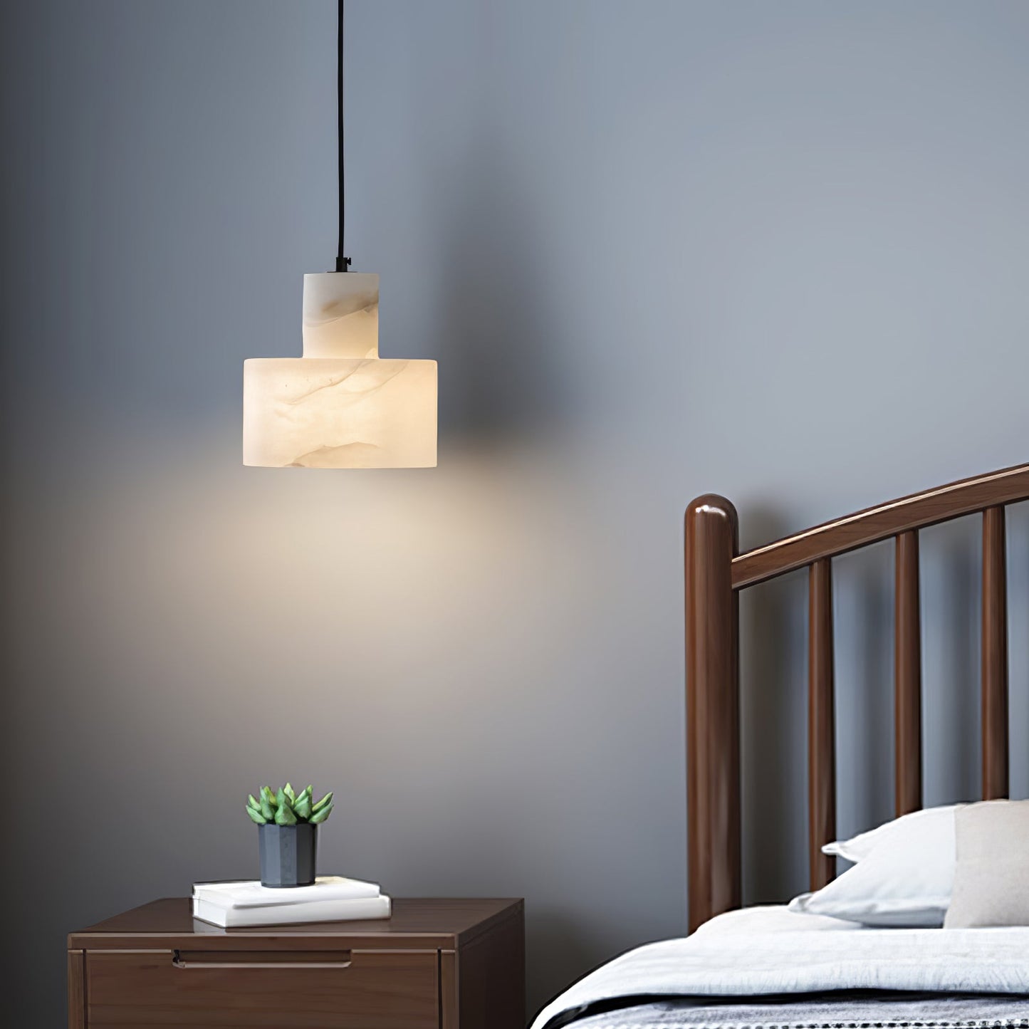 Cylora Alabaster Column Pendant Lamp - CasaraHouse