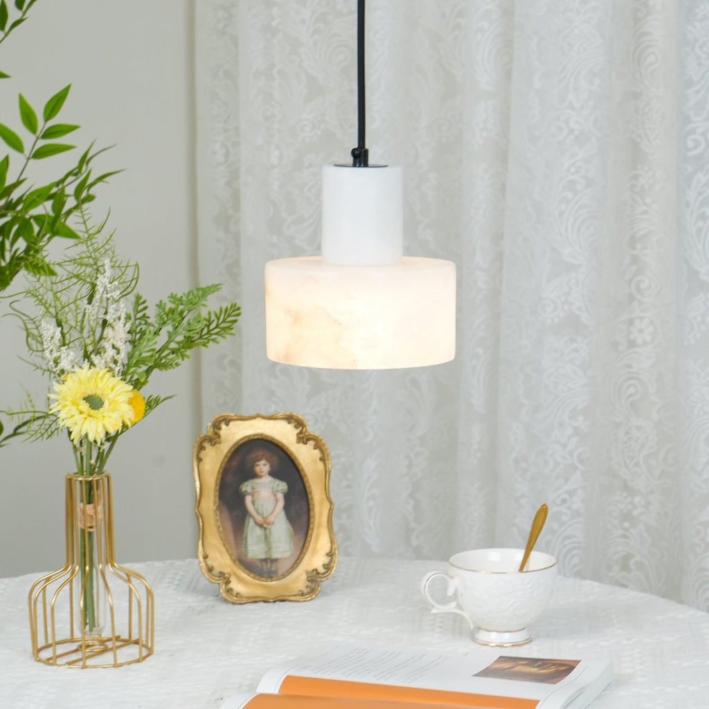 Cylora Alabaster Column Pendant Lamp - CasaraHouse