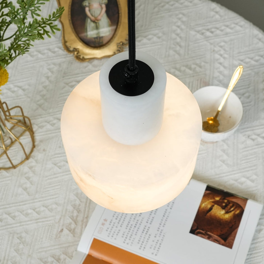 Cylora Alabaster Column Pendant Lamp - CasaraHouse