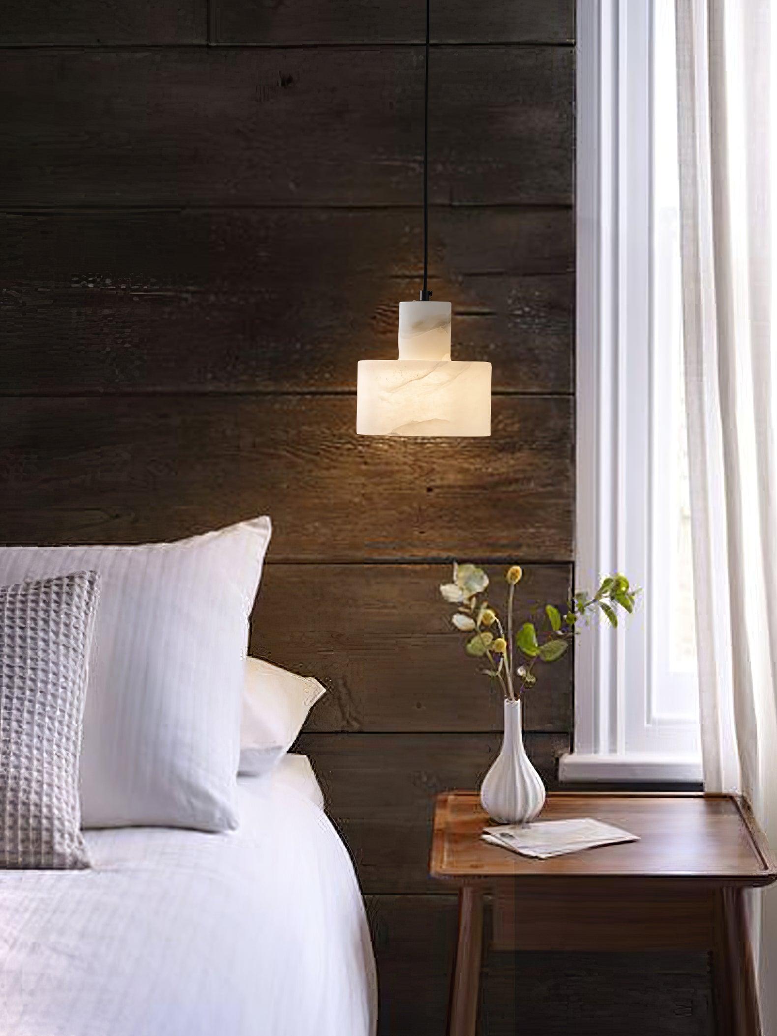 Cylora Alabaster Column Pendant Lamp - CasaraHouse