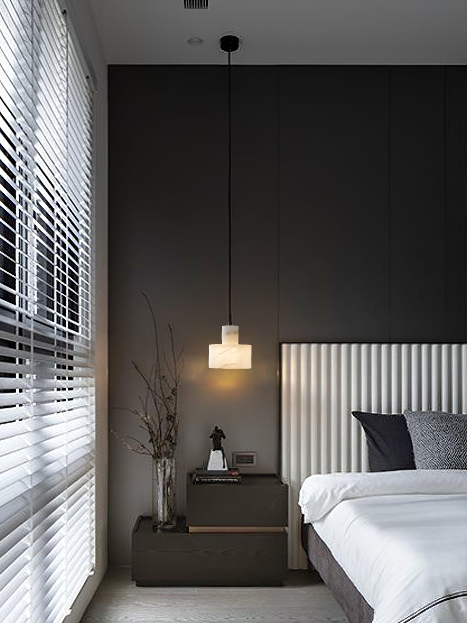 Cylora Alabaster Column Pendant Lamp - CasaraHouse