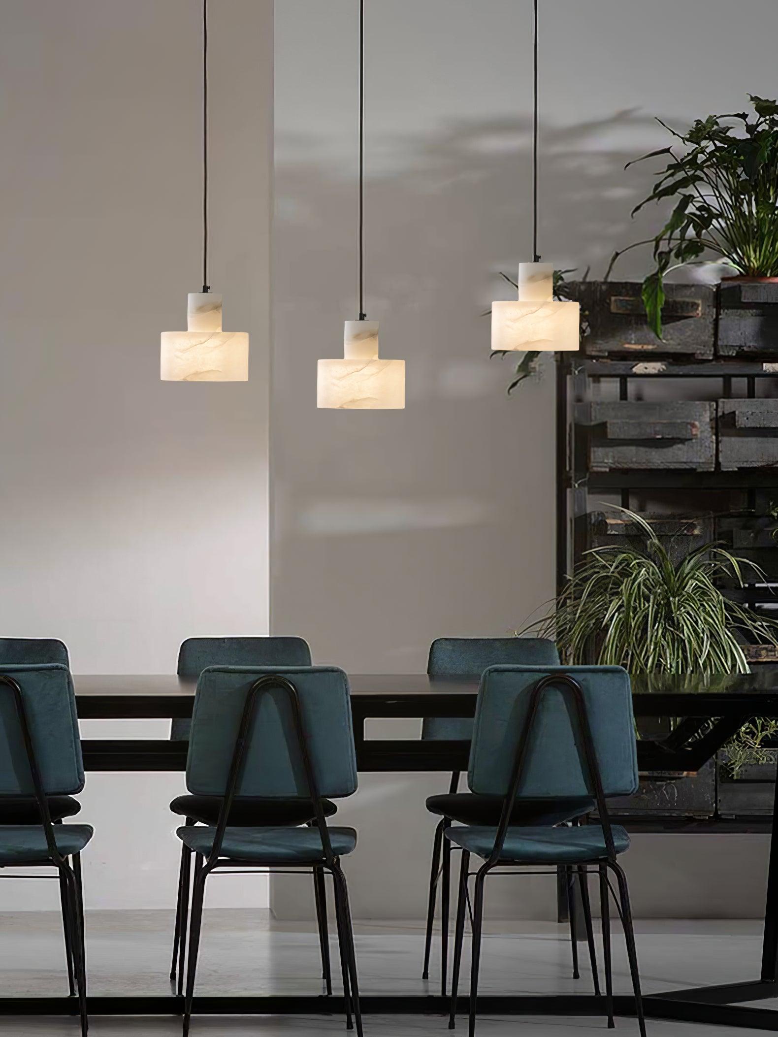 Cylora Alabaster Column Pendant Lamp - CasaraHouse