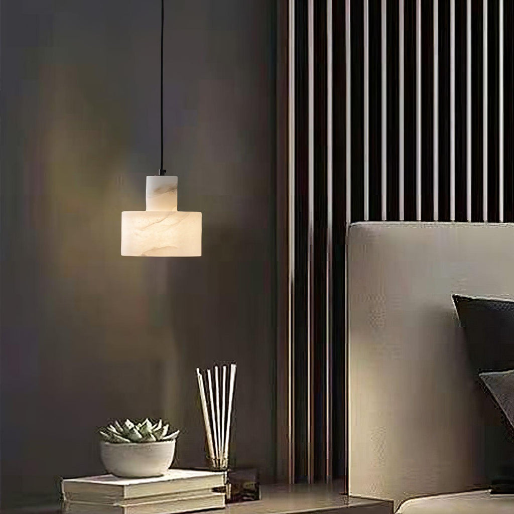 Cylora Alabaster Column Pendant Lamp - CasaraHouse