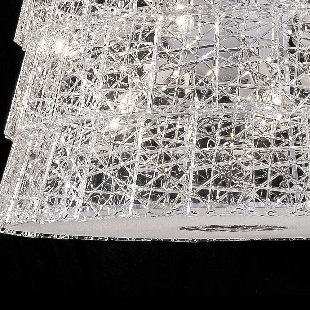 Auralite Classic Luxury Tuile De Cristal Frozen Crystal Chandelier