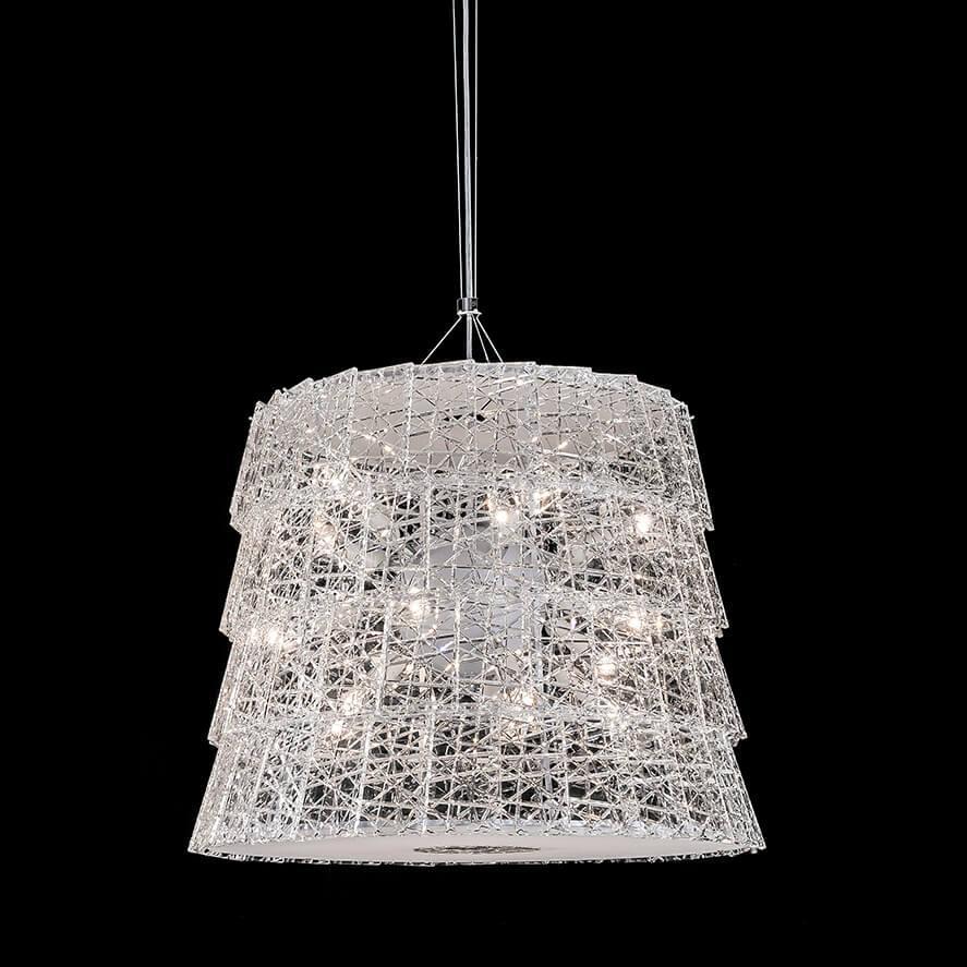 Auralite Classic Luxury Tuile De Cristal Frozen Crystal Chandelier
