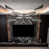 Airy Angled Glass Contemporary Chandelier - CasaraHouse