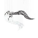 Airy Angled Glass Contemporary Chandelier - CasaraHouse