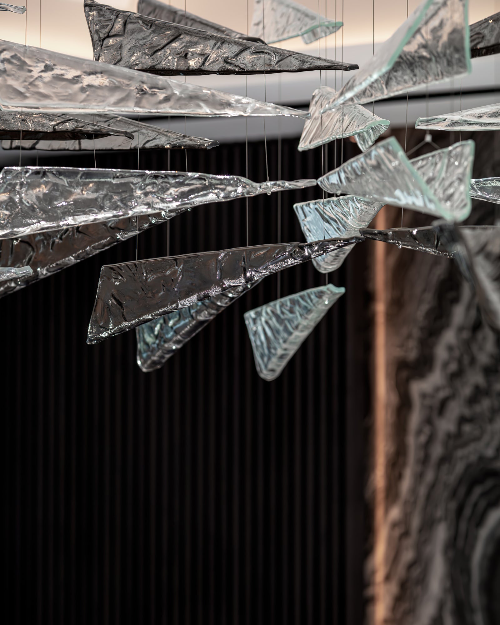 Airy Angled Glass Contemporary Chandelier - CasaraHouse