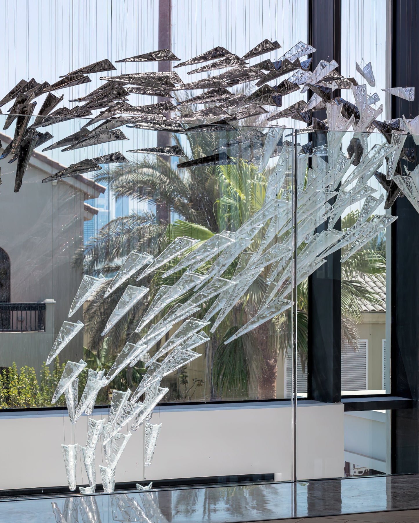 Airy Angled Glass Contemporary Chandelier - CasaraHouse