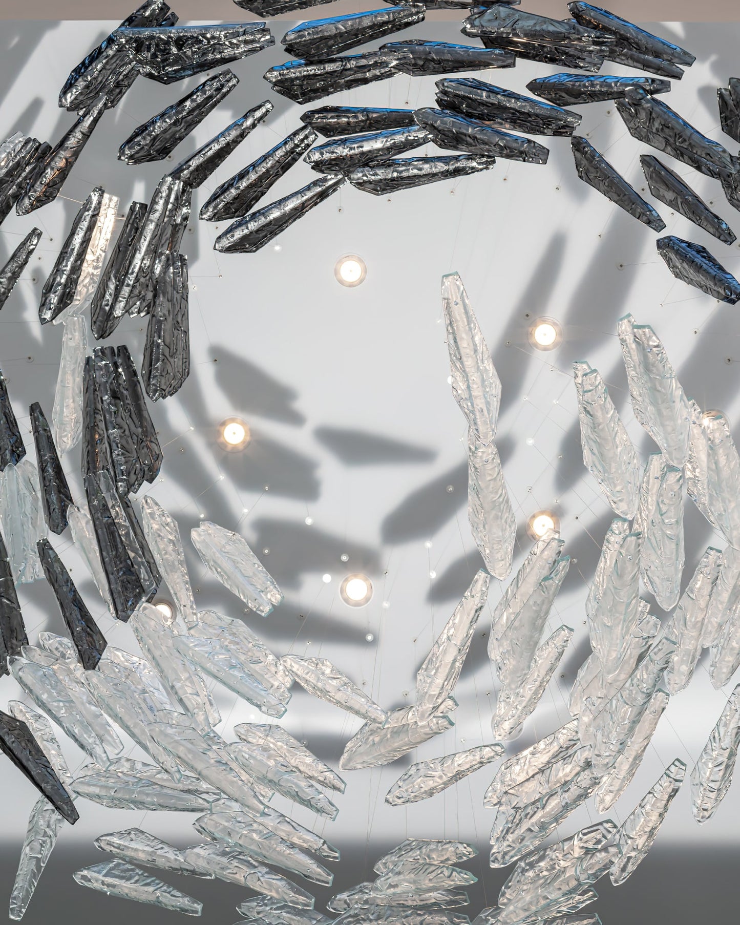 Airy Angled Glass Contemporary Chandelier - CasaraHouse