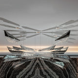 Airy Angled Glass Contemporary Chandelier - CasaraHouse