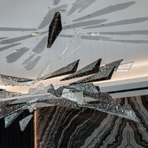 Airy Angled Glass Contemporary Chandelier - CasaraHouse