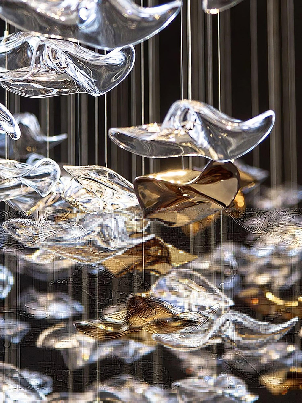 Tidal Art Glass Chandelier