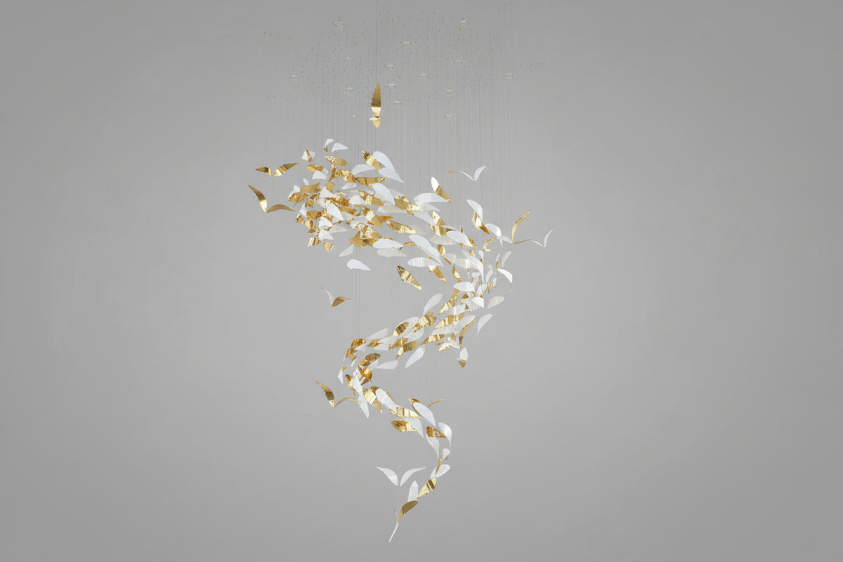 Fluid Layered Glass Ceiling Chandelier - CasaraHouse Main image