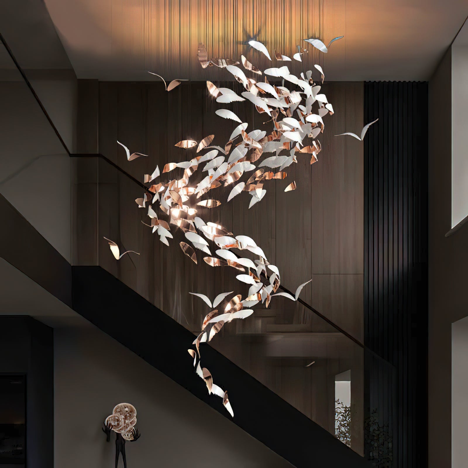 Fluid Layered Glass Ceiling Chandelier - CasaraHouse