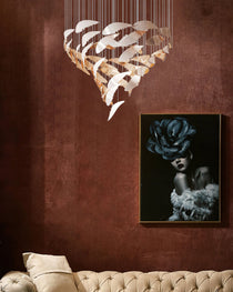 Fluid Layered Glass Ceiling Chandelier - CasaraHouse