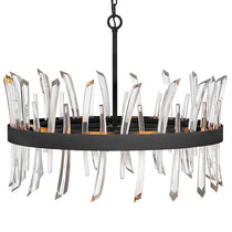 Revel 8 - Light Unique Wagon Wheel Chandelier with Crystal Accents