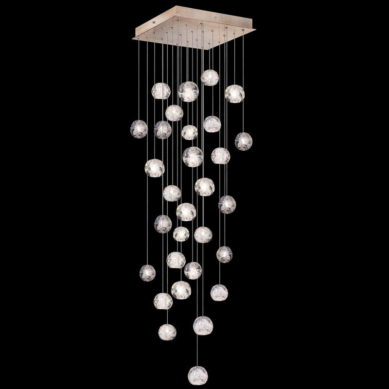 Vitrina Crystal Drop Orbs 30 Ball Large Chandelier