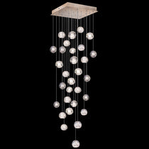 Vitrina Crystal Drop Orbs 30 Ball Large Chandelier