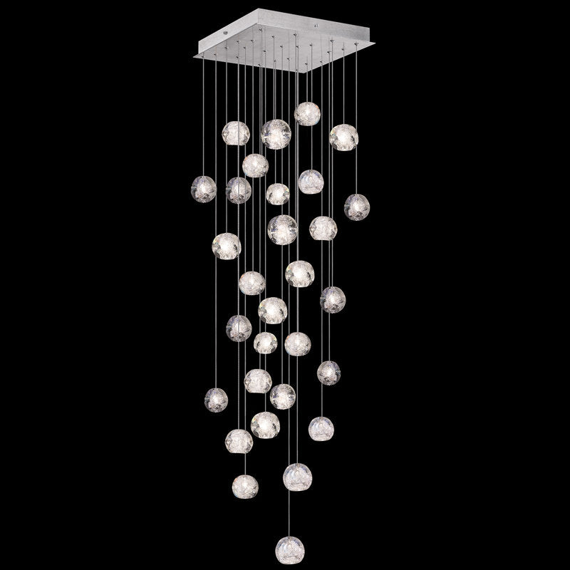 Vitrina Crystal Drop Orbs 30 Ball Large Chandelier