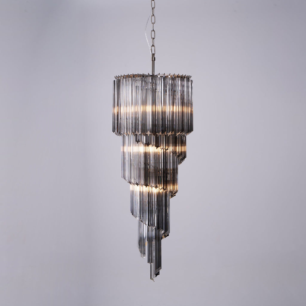 Dark Themed Cascading Rain Chandelier - CasaraHouse