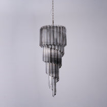 Lucente Noir Spiral Chandelier