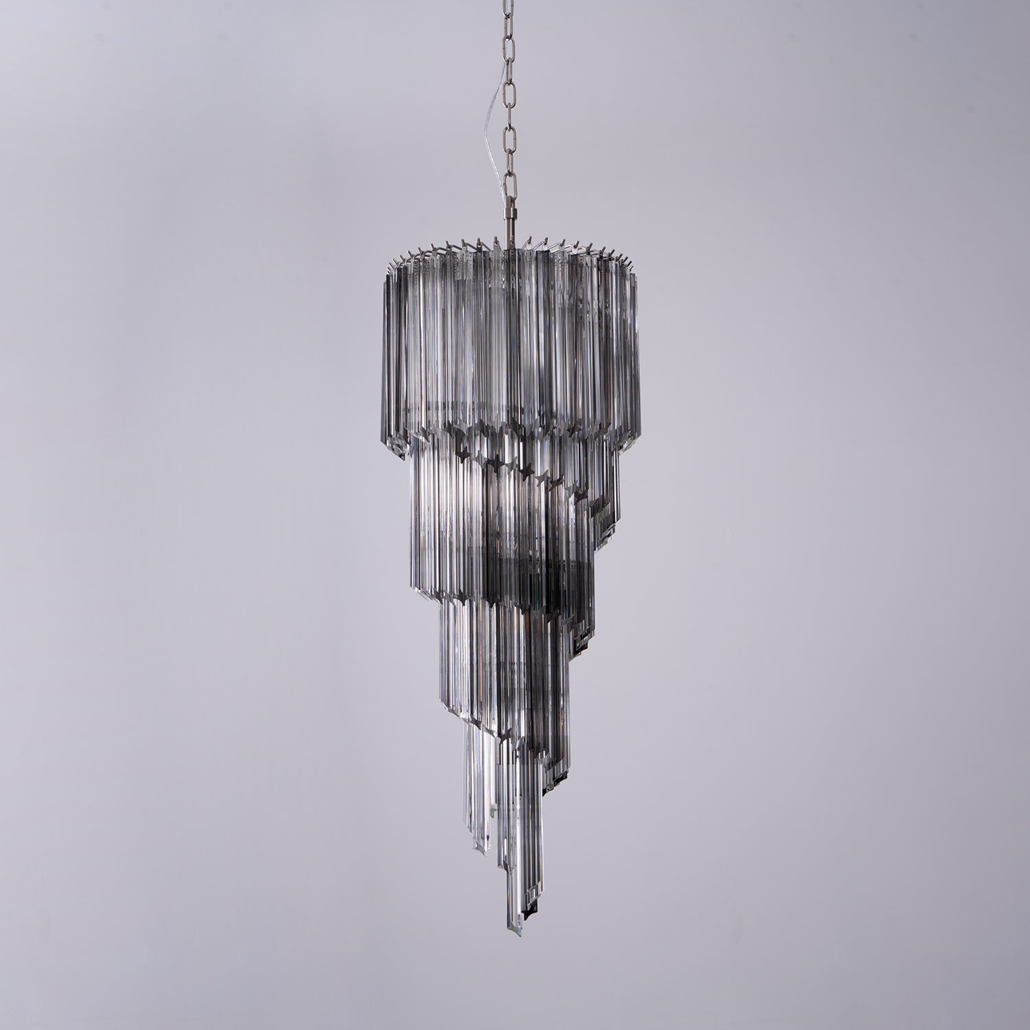 Lucente Noir Spiral Chandelier