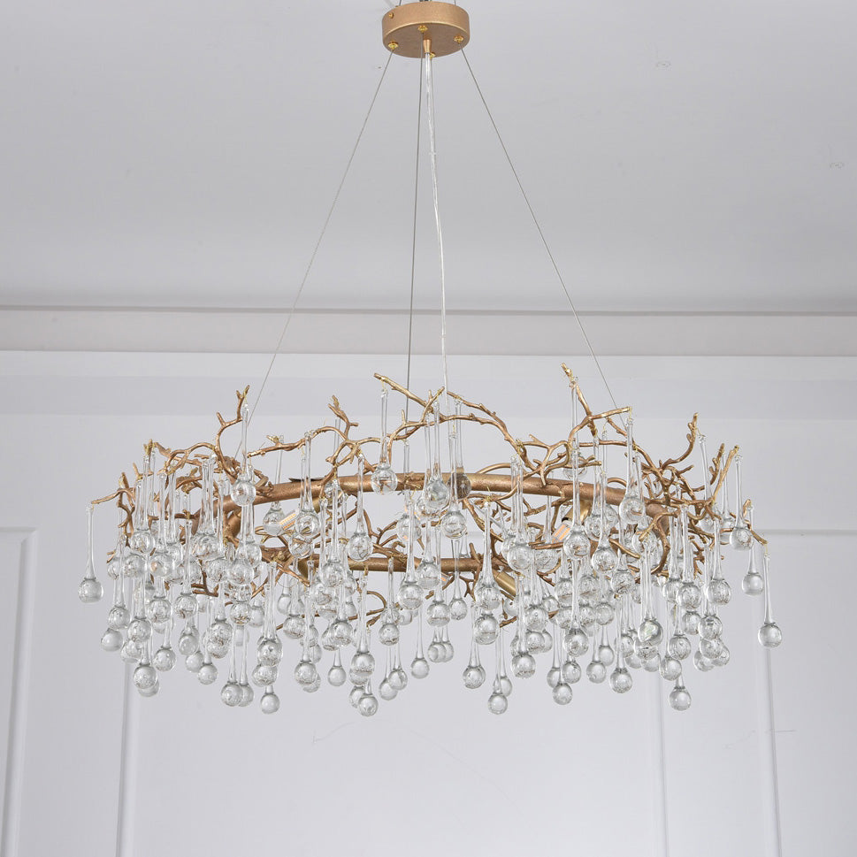 Avril Round Small Water Drop Chandelier Secondary image