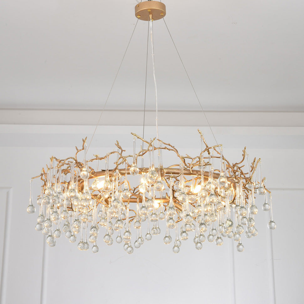 Avril Round Small Water Drop Chandelier Main image