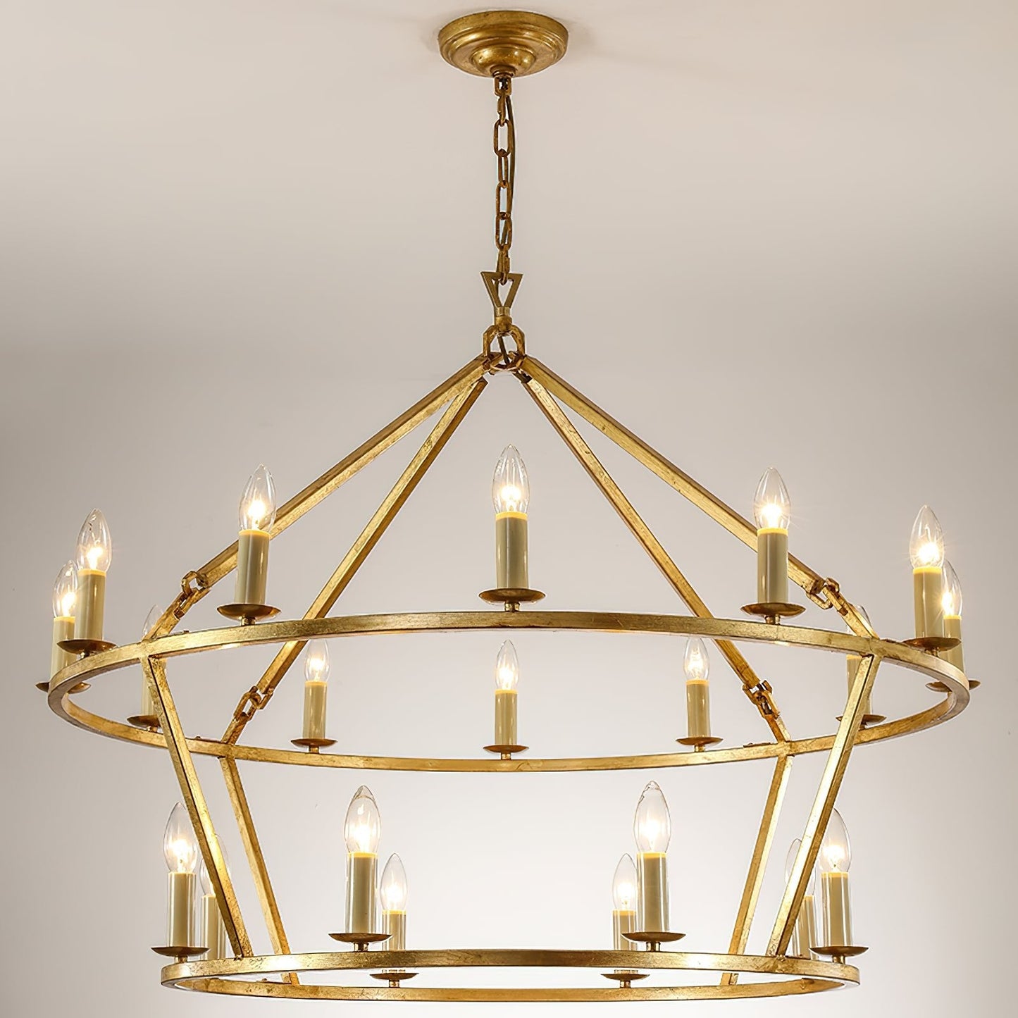 Designer Aurevon Grand Wheel Chandelier - CasaraHouse