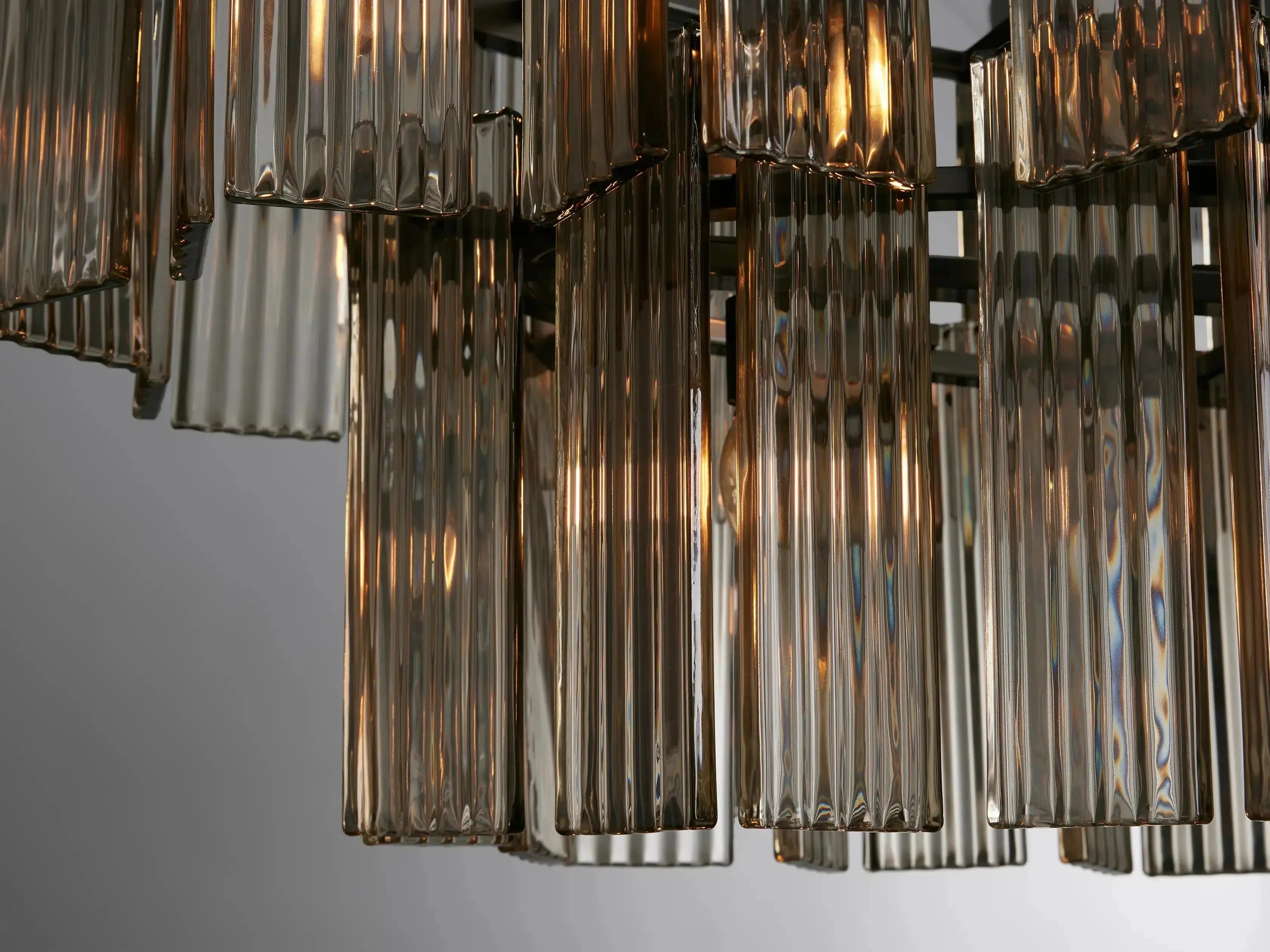 Delsie Oval Art Glass Chandelier 51" 63" 72"